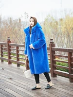 winter fur jacket high end fashion fur coat women plush fur warm jacket female imitation mink thick long hooded large size coat