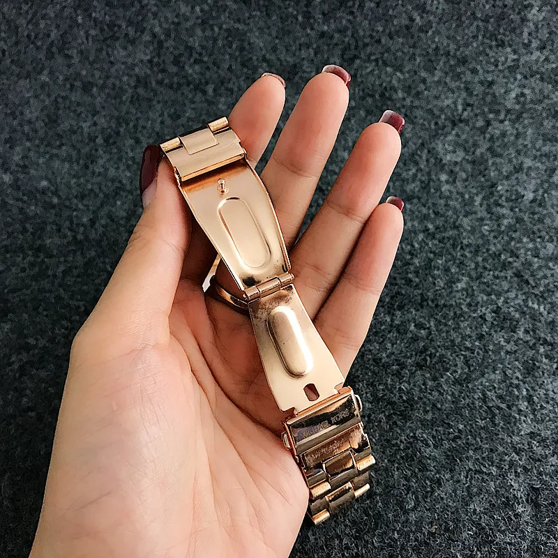 Женские наручные часы CONTENA роскошные цвета розового золота с браслетом модные