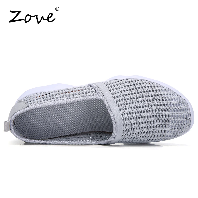 Женские лоферы на плоской подошве ZOVE легкие повседневные сетчатые кроссовки без
