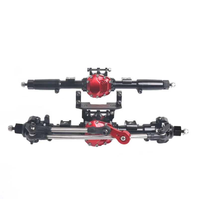 Литая Передняя и задняя прямая полная ось для 1/10 Axial SCX10 II 90046 90047 RC Гусеничный