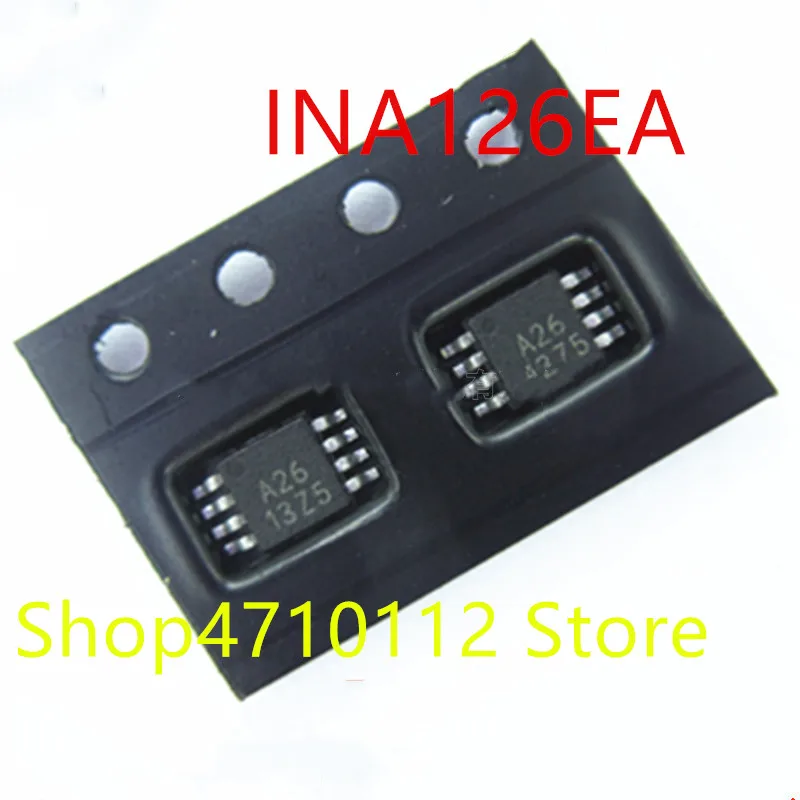 

Free shipping 10PCS/LOT NEW INA126EA INA126 MARKING A26 MSOP-8
