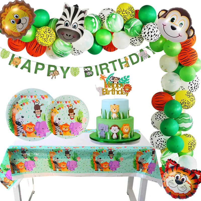 PARTIMATE одноразовые вечерние столовые приборы наборы для дней рождения животных