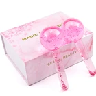 Ролик для лица Ice Globe 2 шт.кор. ролик для лица для холодных или горячих массажеров кожи, ролики для лица и глаз для уменьшения отечности, использование в салоне красоты