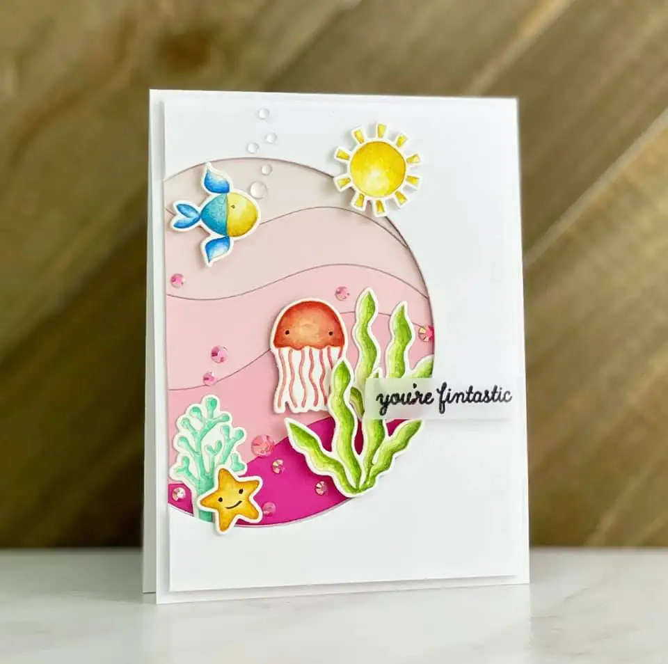 Металлические штампы для вырезания формы круг волн форма карточек Скрапбукинг