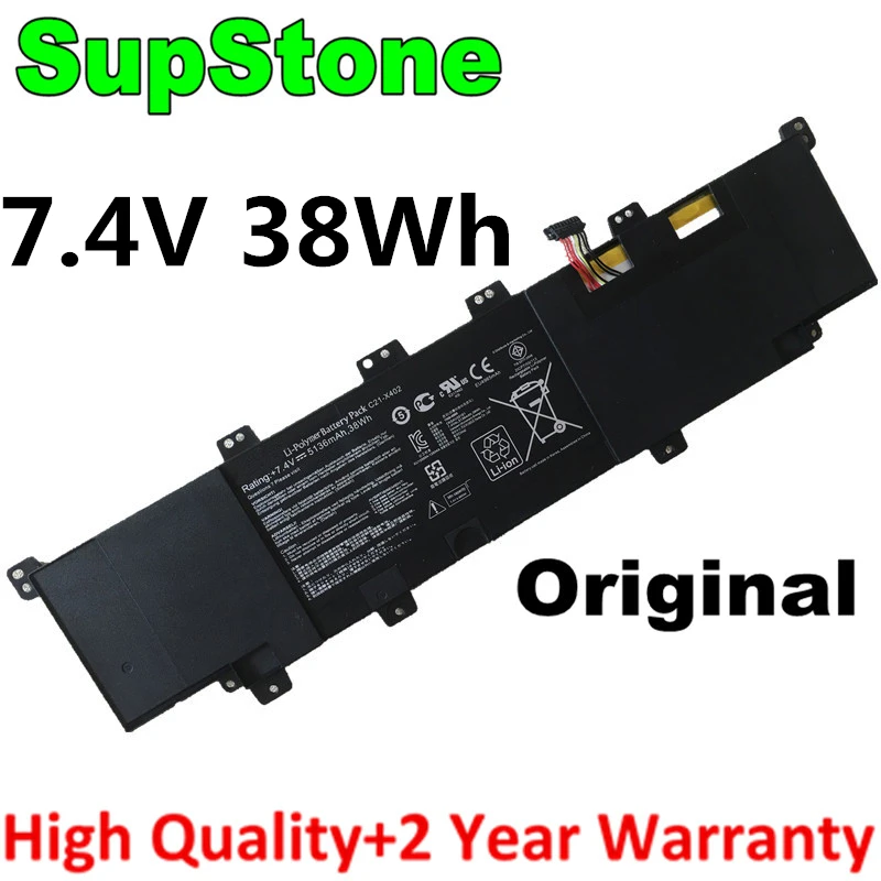 SupStone оригинальный 7 4 V 38Wh C21-X402 Аккумулятор для ноутбука Asus VivoBook X402 X402C X402CA новый
