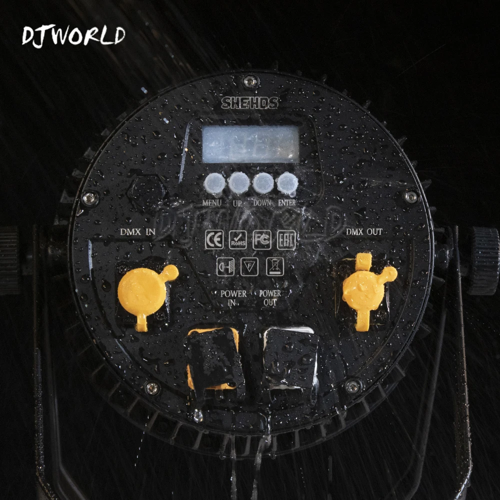 DJWORLD Лидер продаж плоский Светодиодный прожектор IP65 Водонепроницаемый 18x18 Вт Par
