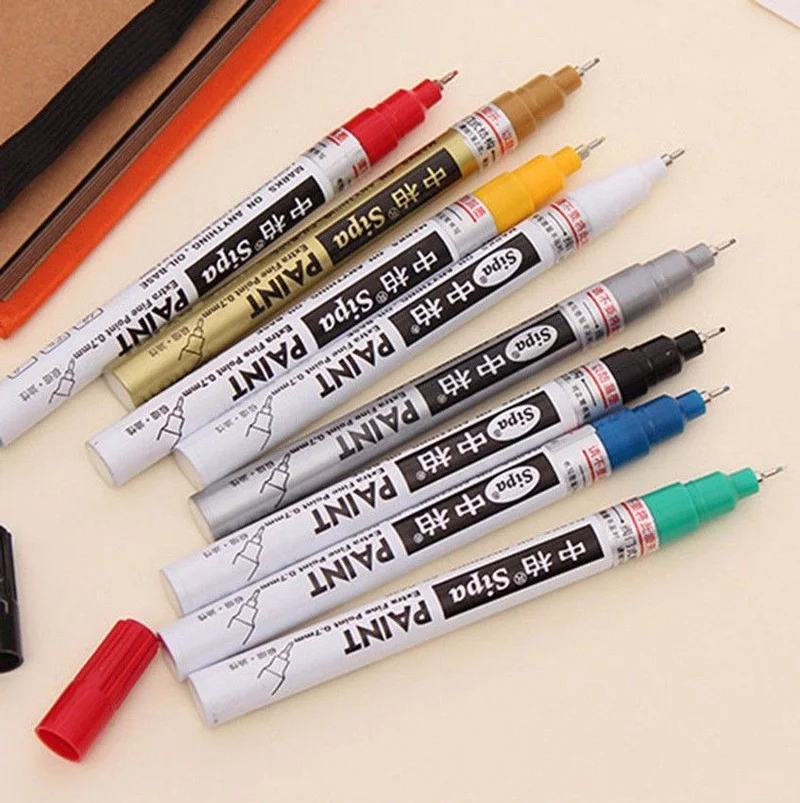 

Metal Marker 8 Colors To Choose 0.7mm Extra Fine Point Paint Marker Non-toxic Permanent Marker Pen DIY Paint Pens Maintenance