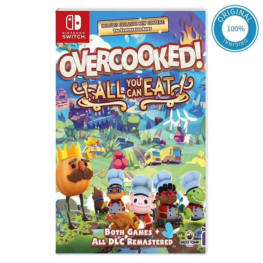 

Nintendo Switch Game Deals Overcooked ! All You Can Eat 1+2 + DLC games Cartridge Physical Card