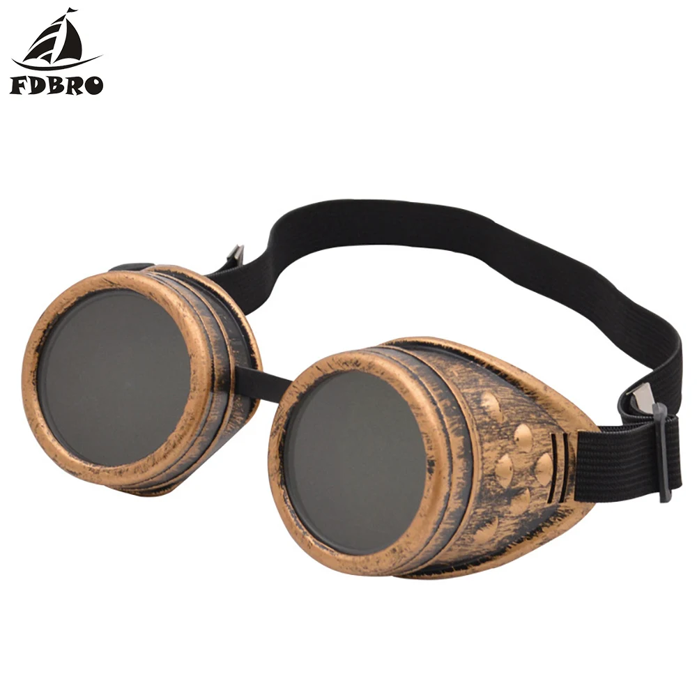 FDBRO винтажные стильные солнцезащитные очки унисекс для сварки панк косплея Lunette