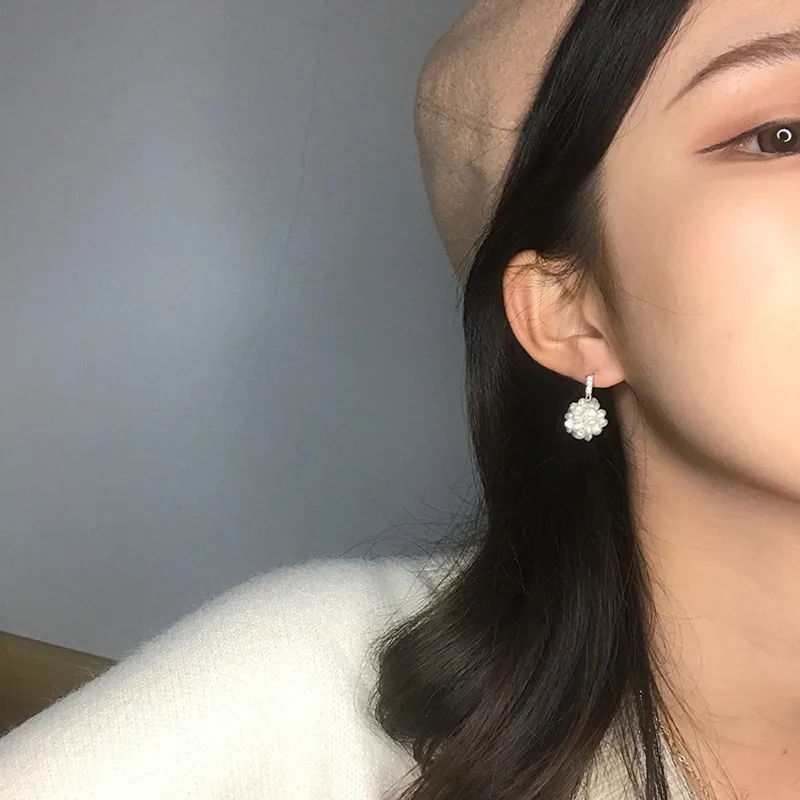 Милые мини серьги гвоздики из натурального пресноводного жемчуга для женщин