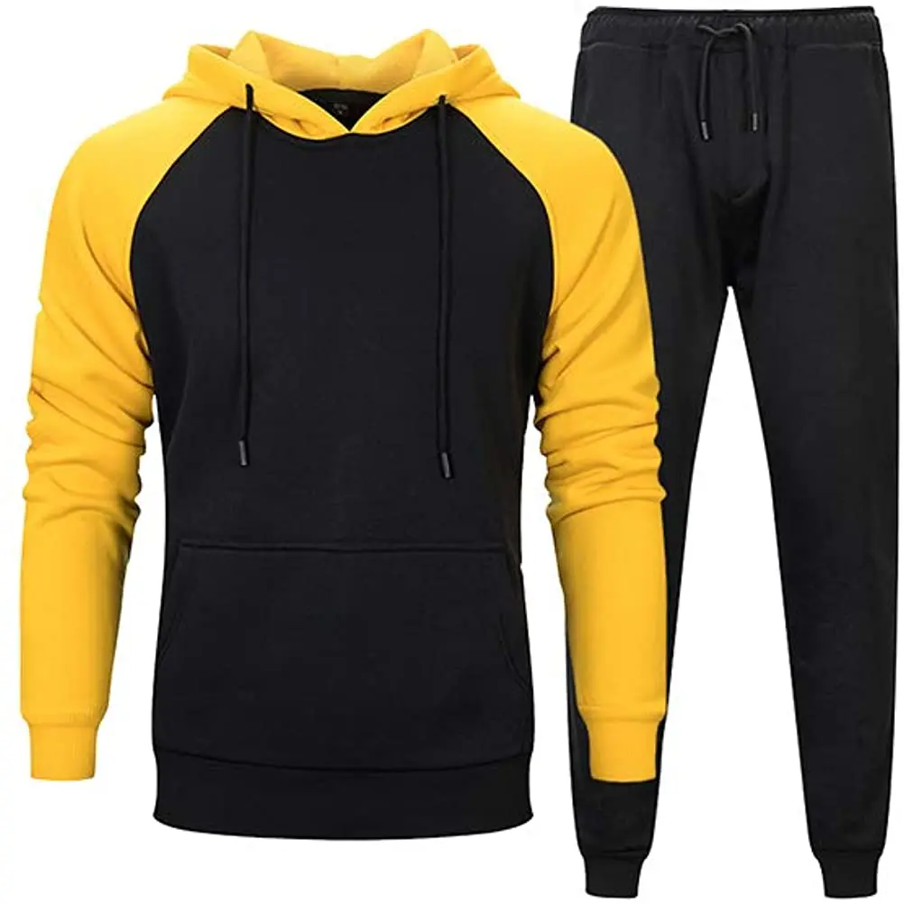 Men's Casual Tracksuit Set 2021 Autumn Winter Casual Sweat Suit Running Jogging Athletic Sports Shirts Pants Men Clothing