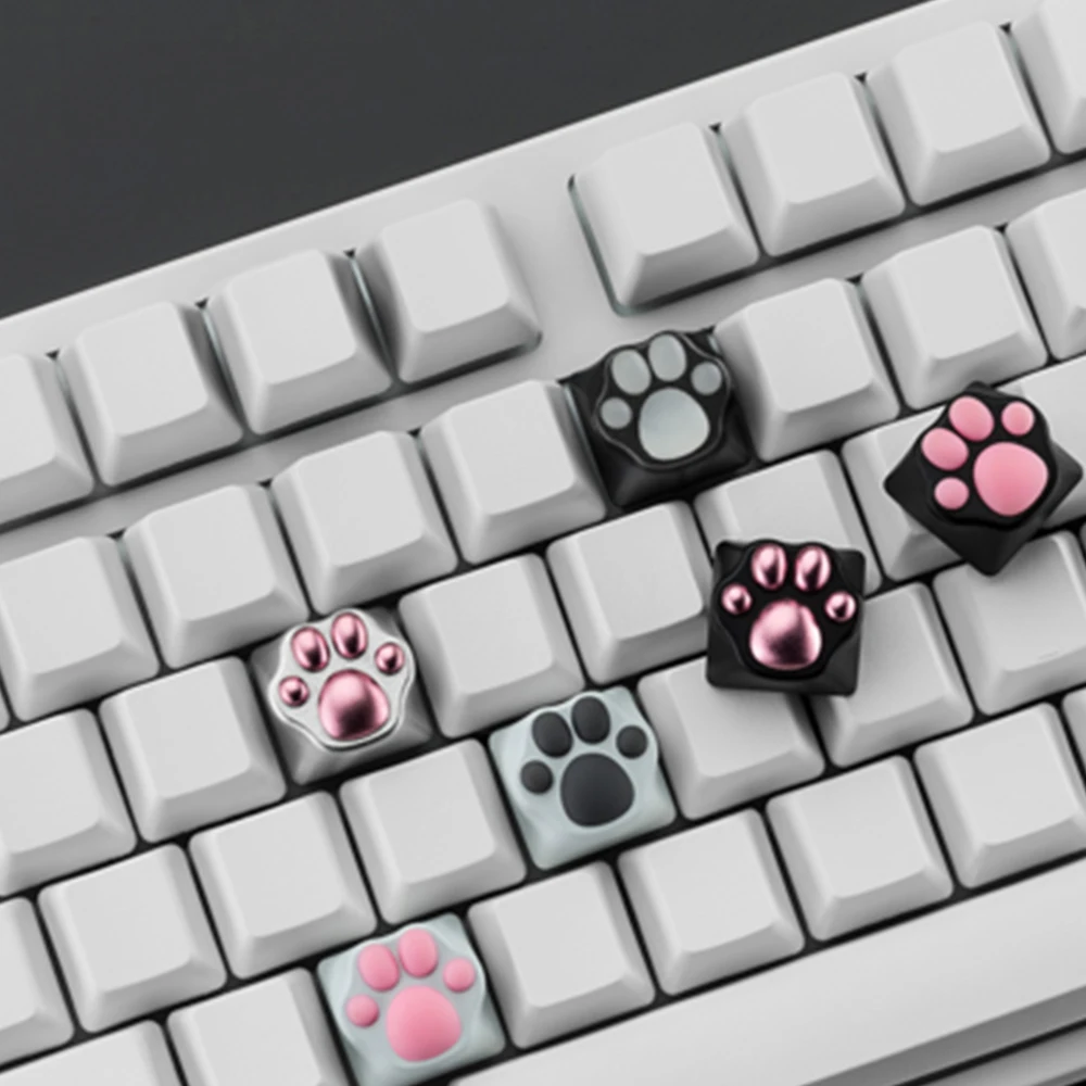 Симпатичная мягкая металлическая крышка для клавиатуры с кошачьими крапанами