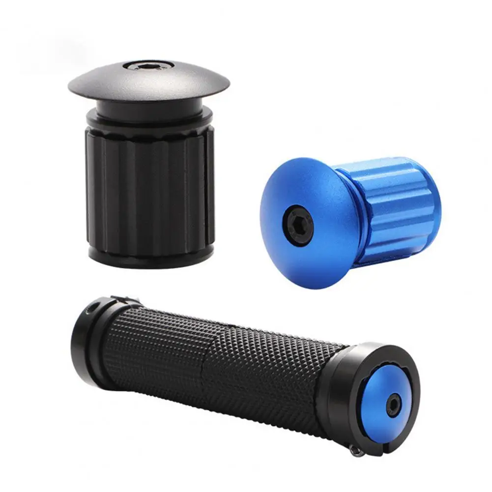 

1 Pair Bike Plug Replacement Thread Solid Color Easy Install Practical Expansion Grip Road Bike Caps for MTB