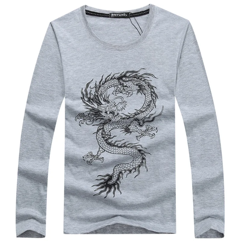 

autumn 2020 long-sleeved T-shirt collar garment unlined upper garment to bigger sizes render speed sell pass - dragon