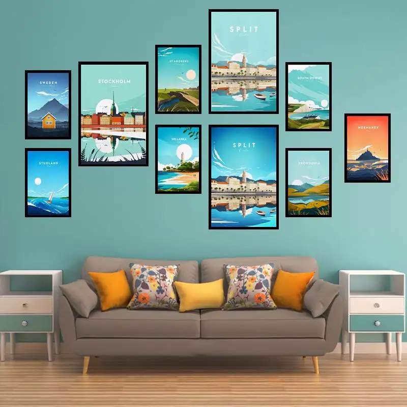 

Snowdonia traditional travel Wales Canvas Wall Art for Bedroom Home Decorations