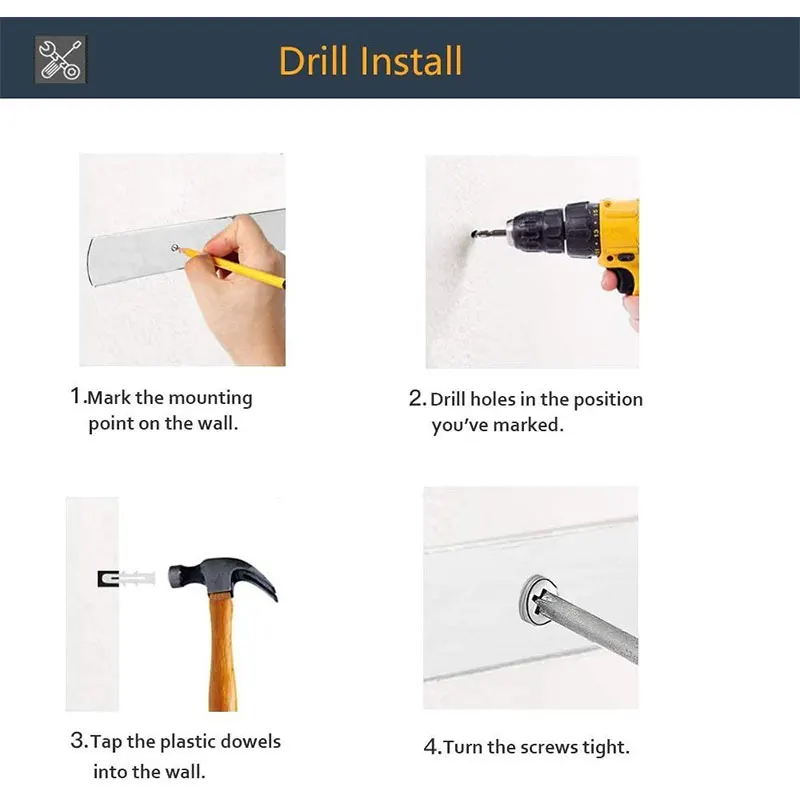 

Toilet Paper Holder, Tissue Holder with Storage Shelf, Bathroom Tissue Roll Dispenser Storage Wall Mounted (2 Pack)