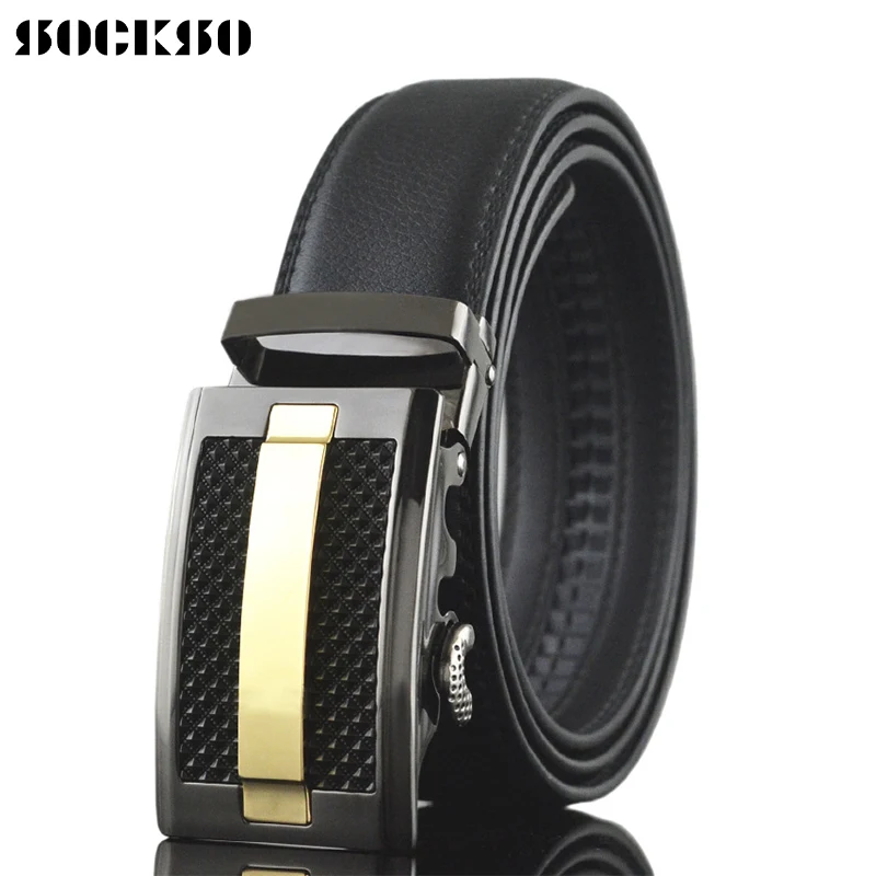 Новый стиль Воловья кожа автоматическая пряжка 2019 деловые мужские ремни модные