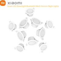 xiaomi light mijia smart led downlight bluetooth mesh version night lights mi home remote control adjust color temperature lamp
