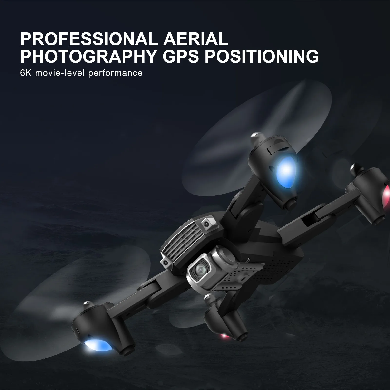 Мини Квадрокоптер с дистанционным управлением регулируемая высота Wi Fi Fpv Gps 6k Hd