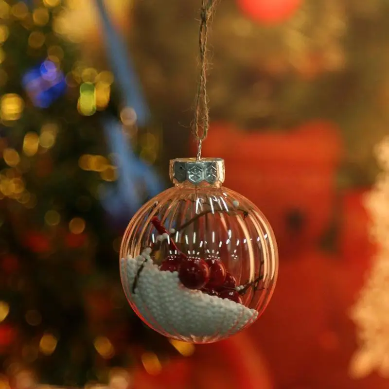2019 подвеска в виде капли рождественской елки подвесной прозрачный шар украшения