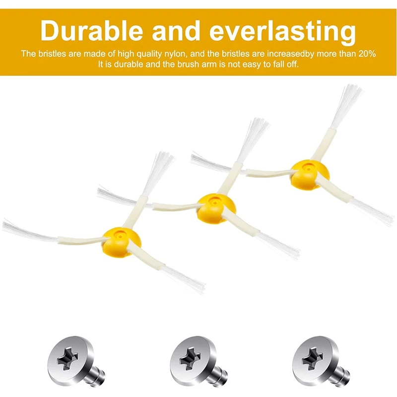 

6 Sets 3 Armed Side Brush Replacement Accessories Kit for IRobot Roomba 800 and 900 Series Vacuum Cleaner Parts