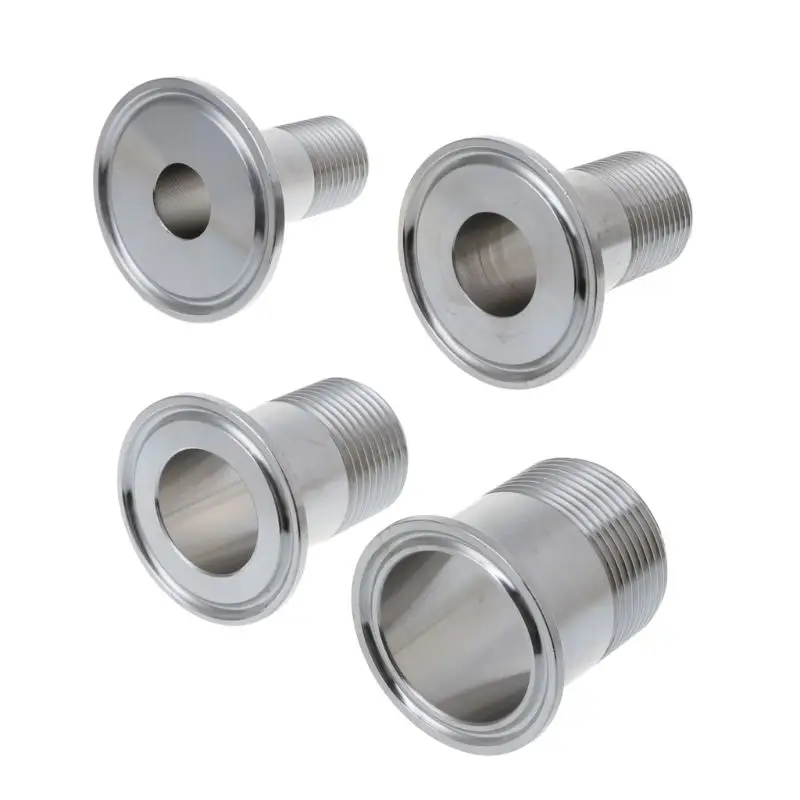 

Stainless Steel Sanitary Male Threaded Ferrule Pipe Fitting Tri clamp Adapter C5AC