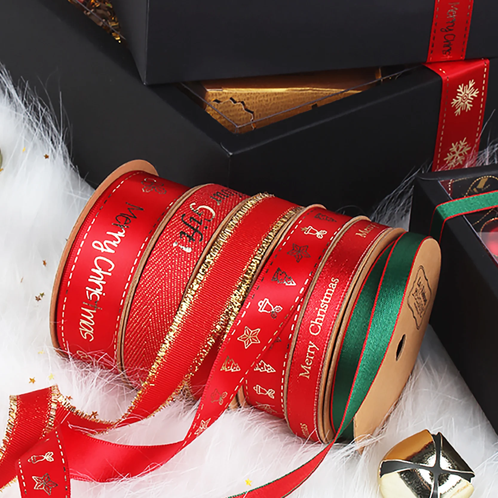 Голдинг рождественские ленты букет на день рождения подарки коробка упаковка Lover