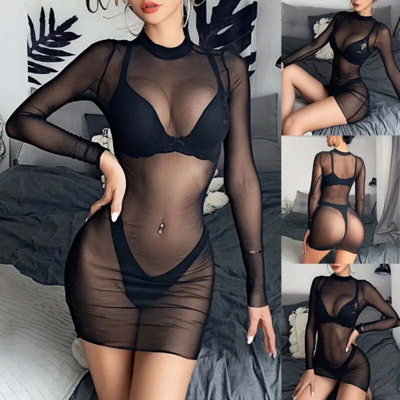 Сексуальное женское Прозрачное Бикини накидка купальник купальный костюм