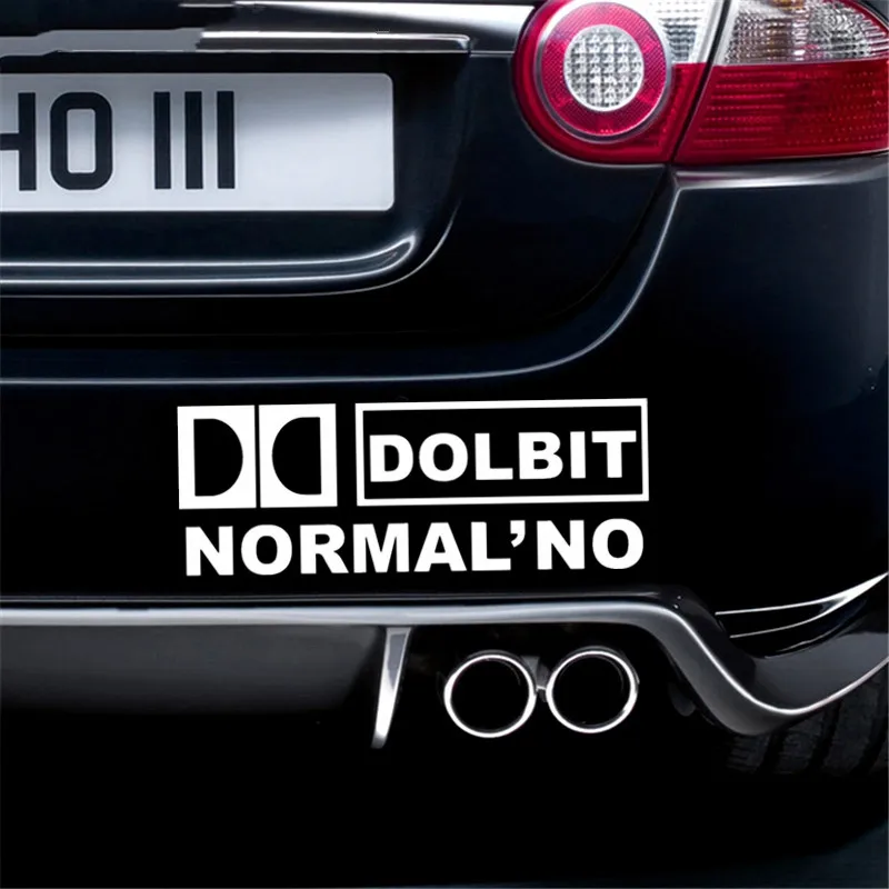 

Three Ratels 9.08*25cm DOLBIT NORMAL'NO car sticker car stickers