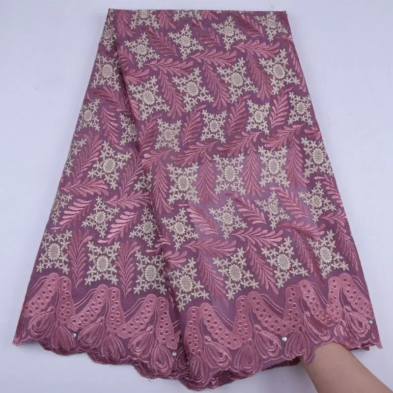 

African Lace Fabric 2019 High Quality Onion Dry Cotton Lace Fabric Swiss Lace With Stones Swiss Voile Lace In Switzerland S1745