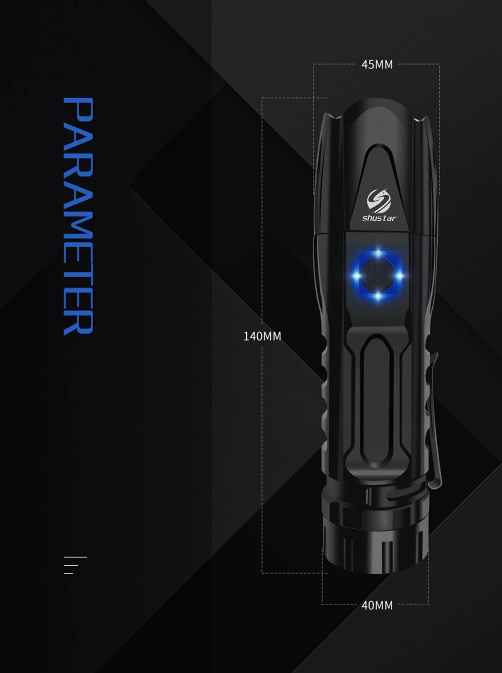 S228 светодиодный фонарик с XHP90 лампа из бисера высокой мощности 6200LM тактический Водонепроницаемый фонарь умный чип контроль с нижней конусом