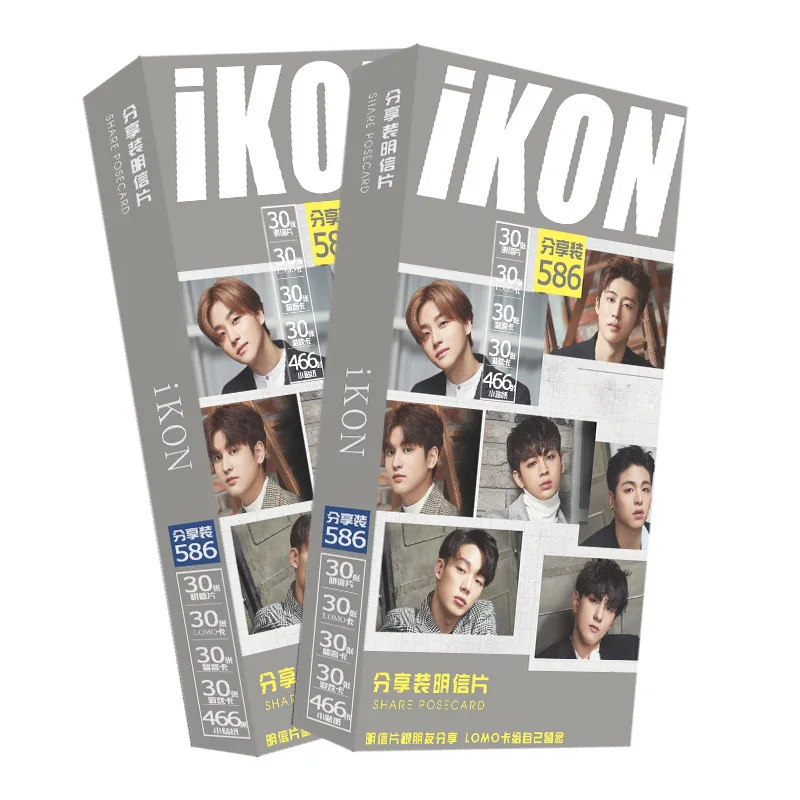 Kpop Популярные звездочные альбом Ikon коллективных подраздел 586 шт. текст K pop фото