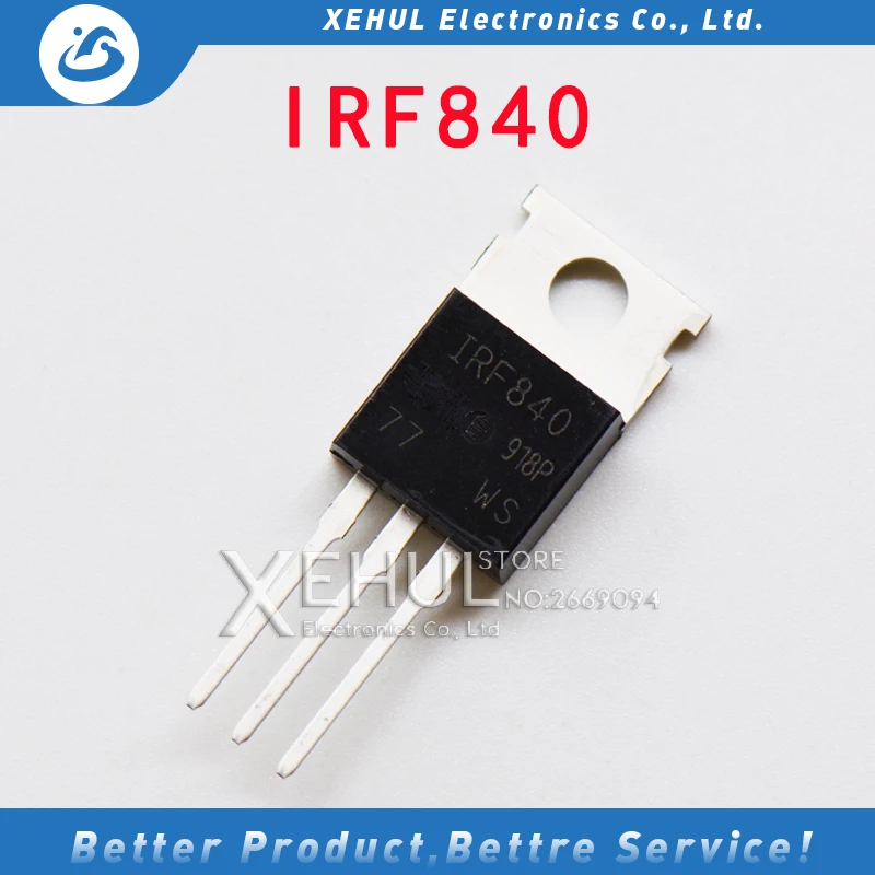 50 шт/100 шт Бесплатная доставка IRF840 IRF840PBF MOSFET N Chan 500V 8 0 Amp TO 220 Новый