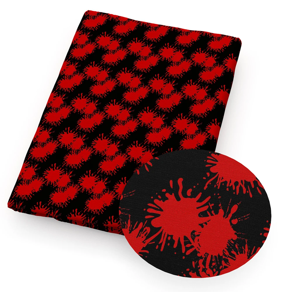 Ужасная Полиэстеровая хлопчатобумажная ткань с изображением призрака для