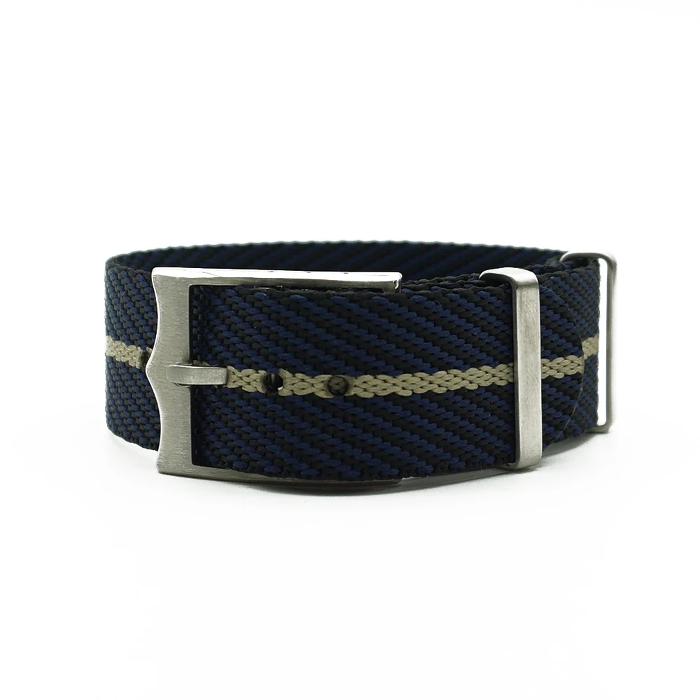 Black Blue Khaki New Design Nato French Troops Parachute Bag For Tudor Black Bay Watch Strap Nylon Nato Strap 20mm 22mm For Brand Military Watch - Band Color: Black Blue Khaki