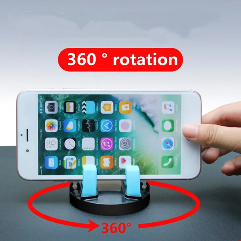 

Car Ornament Universal Phone Holder 360 Degree Rotation PC + Silicone Car Accessory Dashboard Decoration For Phone