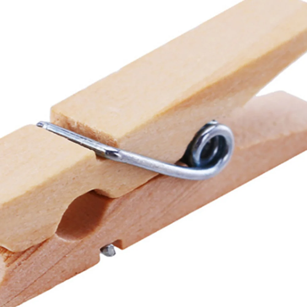 

30pcs Original Color Natural Wooden Photo Clips Mini Clothes Multi-function Paper Message Pegs(3.5x0.7cm)