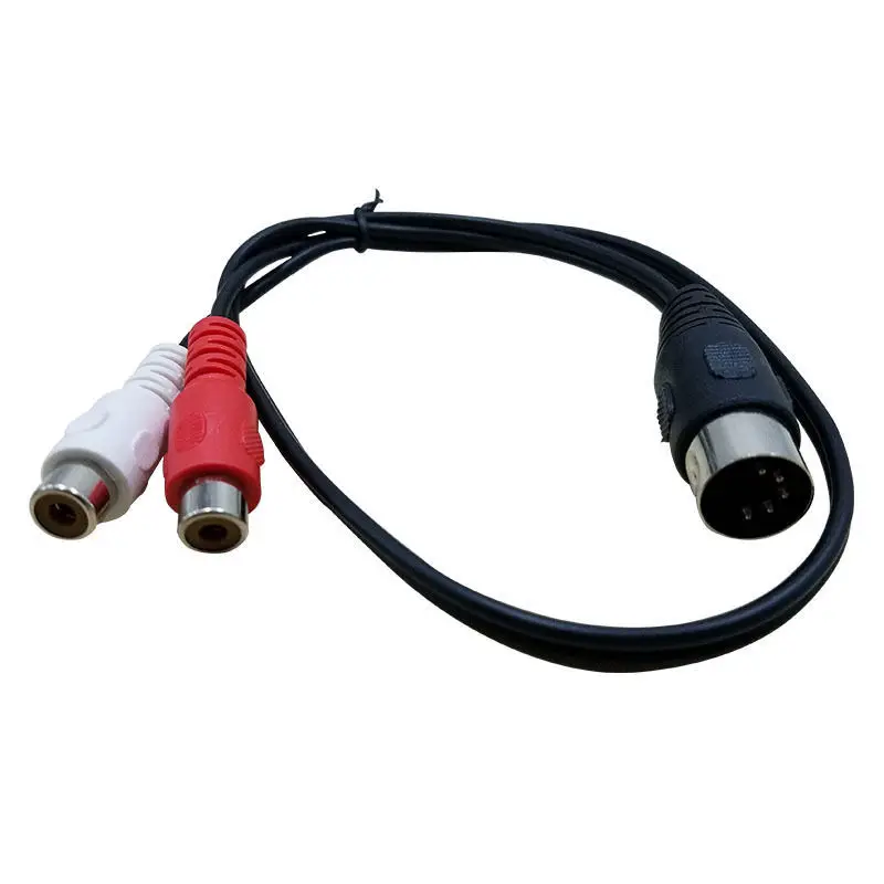 НОВЫЙ MIDI DIN 5P штекер на 2 RCA и 4RCA разъем для разъема Micro Audio кабель 0 5 м 1 | Компьютеры