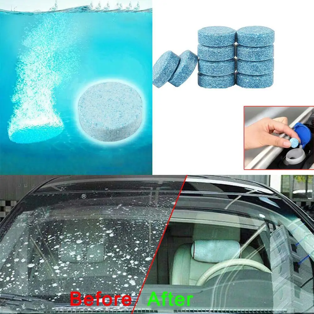 

1Pcs Car Windshield Wiper Glass Washer Auto Cleaner Car Tablets Compact Repair Effervescent Window Accessories Y5Z9