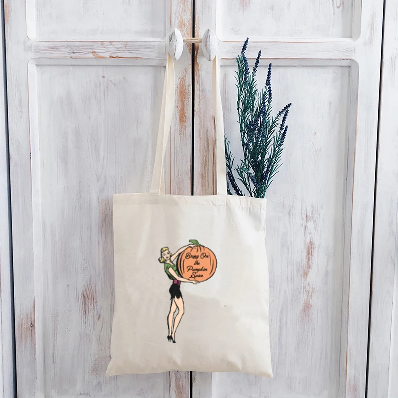 

Pumpkin Spice Retro Style Tshirt Women Vintage Tees Print Clothing Girls Fashion Pumpkin Shirts 2020 Cartoon