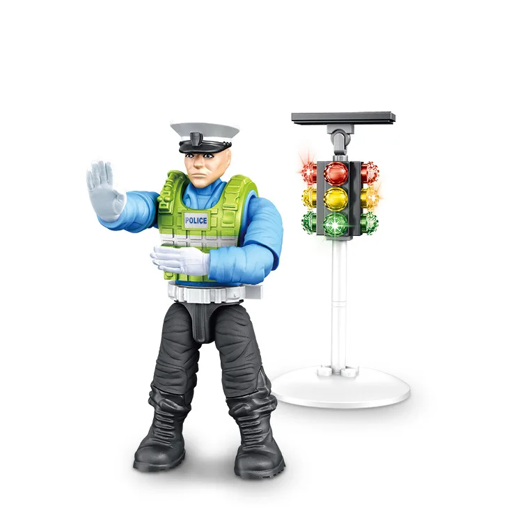 Экшн-фигурки городского транспорта полиции мотоциклистов военно-командного