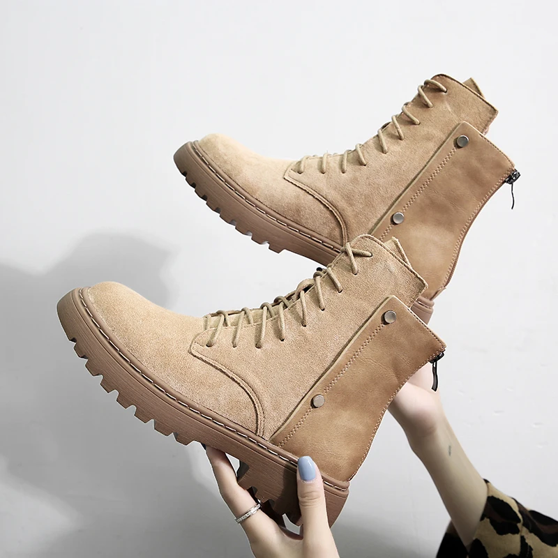 Ботинки до середины икры на заказ зимняя обувь меху женские теплые зимние