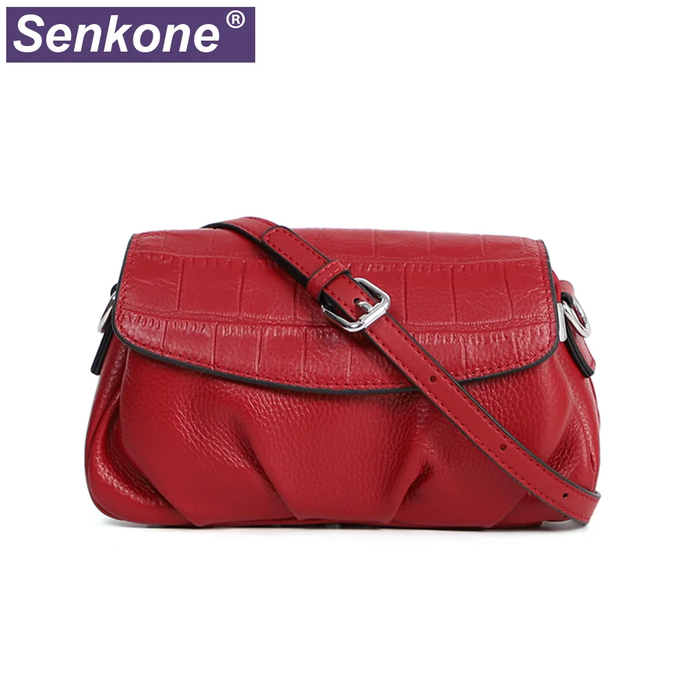Сумки из натуральной кожи с рюшами для женщин модные дамские сумочки в форме