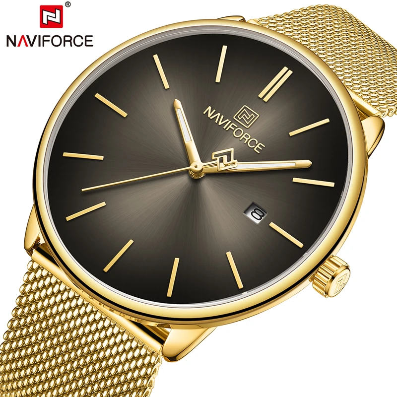 NAVIFORCE брендовые роскошные часы женские кварцевые простые мужские