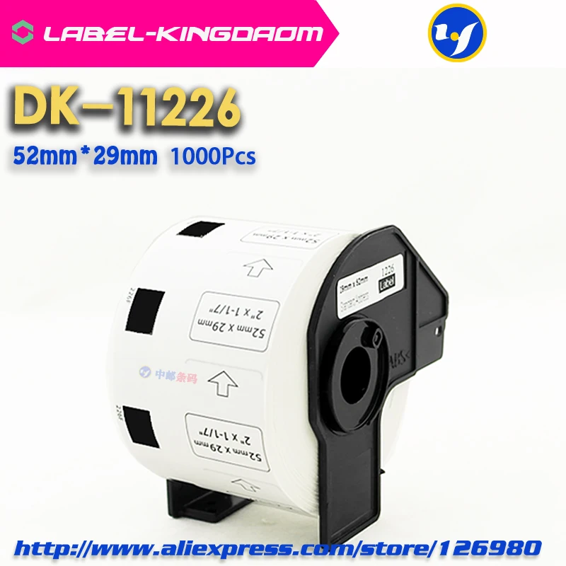 6 рулонов совместимых DK-11226 этикеткой 52 мм * 29 1000 шт. совместимы с принтером Brother Label