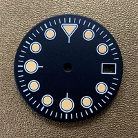 replacement 28 5mm watch dial green luminous wristwatch dial for nh35nh36 watch movement repair accessories