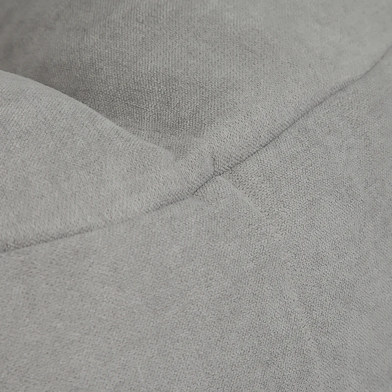 Кресло бескаркасное Порту для гостинной дачи дома Delicatex цвет серый микрошеннил