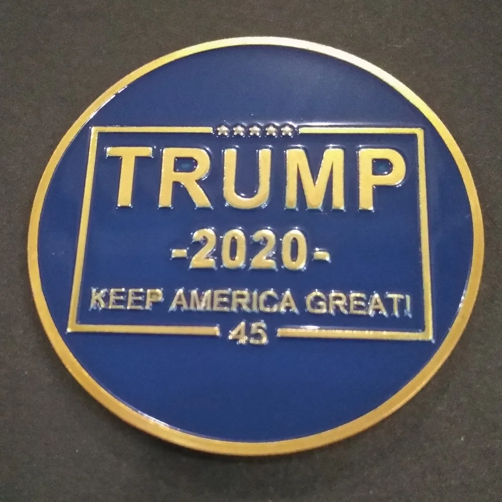 

US Donald Trump Painted Commemorative Coin 2020 " Keep America Great " Collectible Coins
