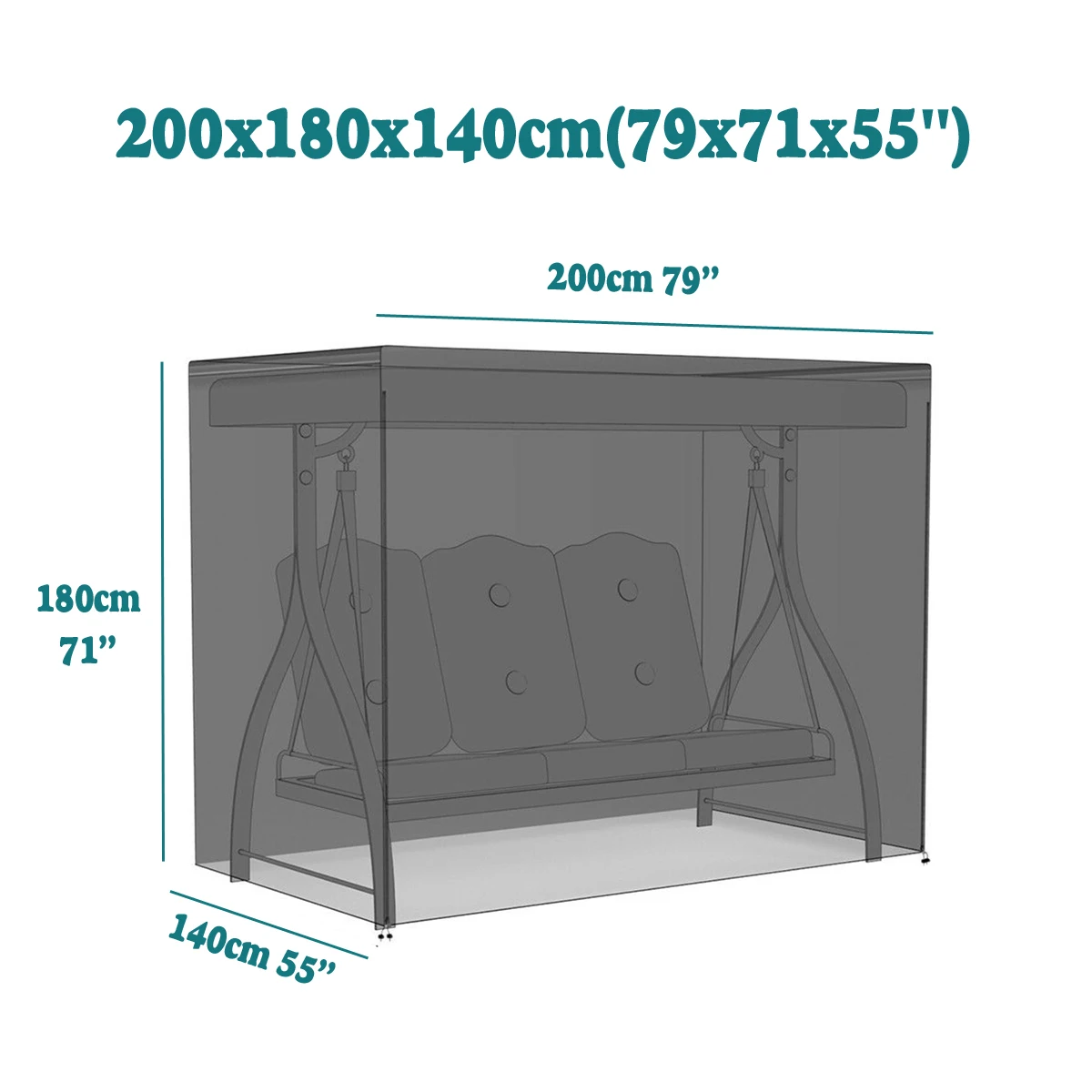 

New Swing Hammock Table Furniture Cover Waterproof Dustproof UV Protector Outdoor Patio Garden Rain Snow Chair Sofa covers