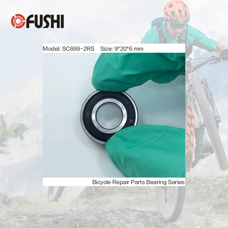 699-2RS нержавеющий Подшипник 9*20*6 мм (1 предмет) ABEC-3 6904 RS велосипедные ступицы